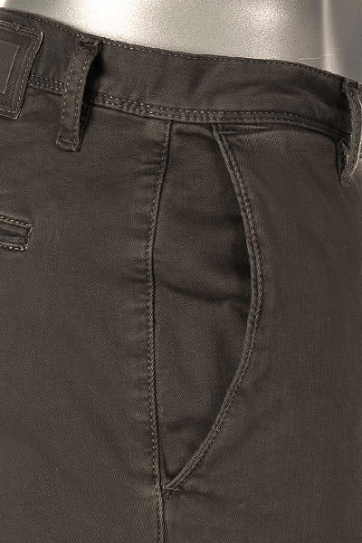 Alberto, Hose Rob, Slim Fit, Baumwolle T400®, braungrau