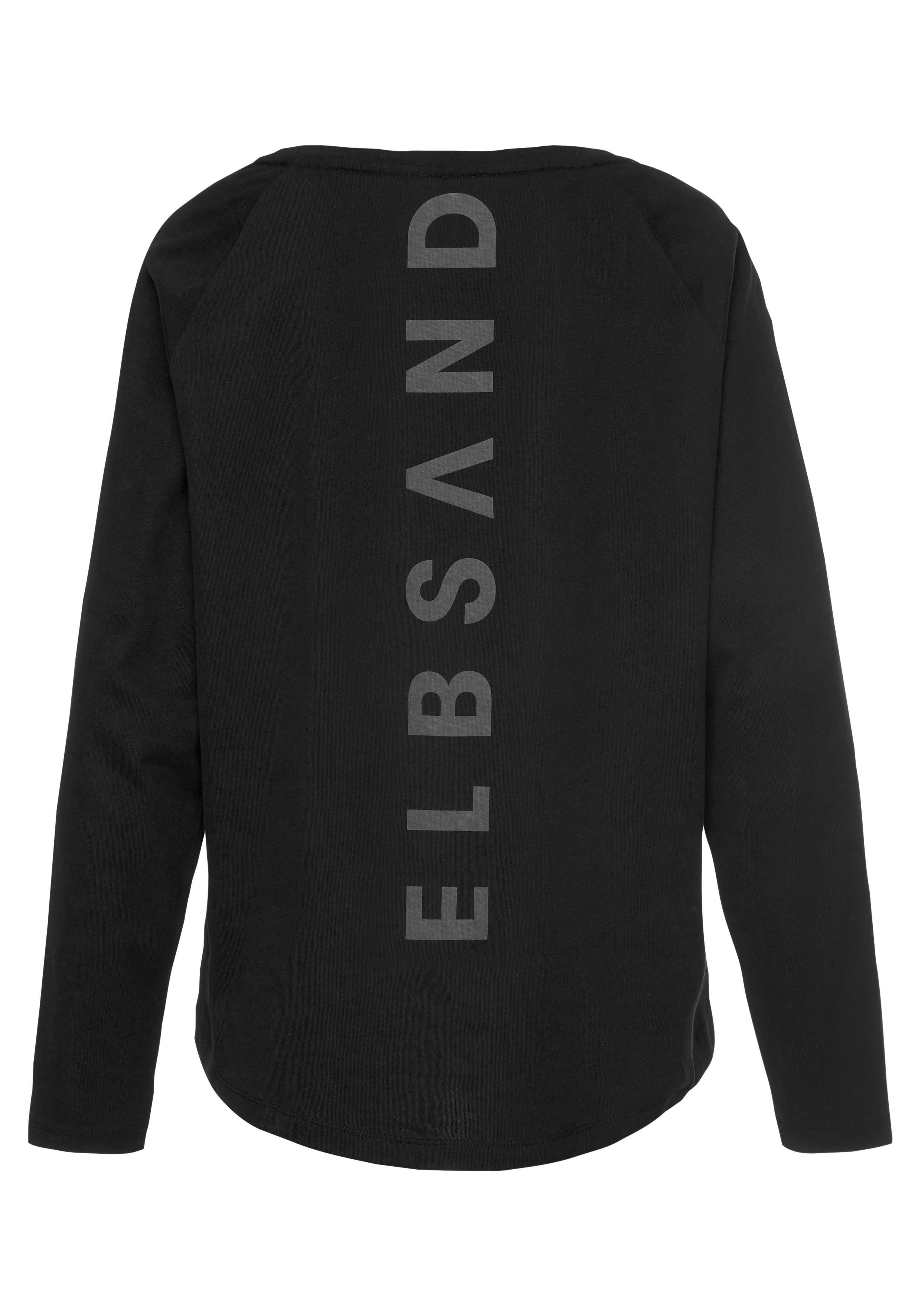 Elbsand Longsleeve Tinna mit Logodruck hinten