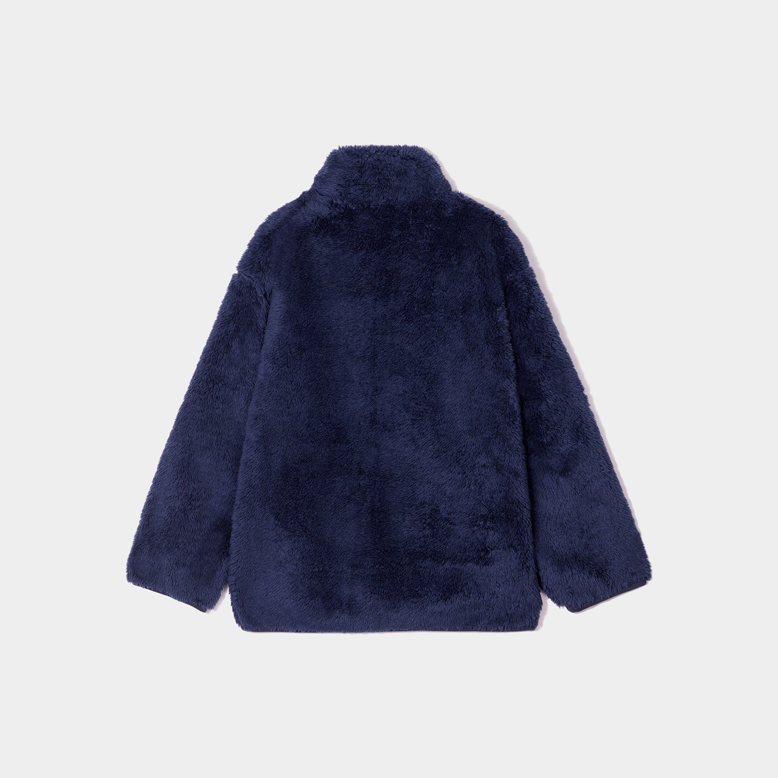 Gilet fausse fourrure col camionneur bleu marine garçon | La Halle