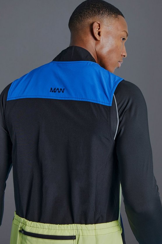 Man Active Colorblock Weste