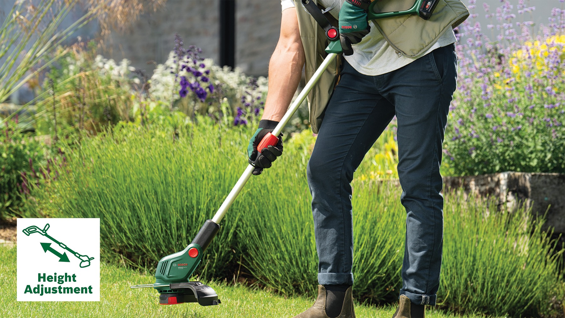 Σετ ασύρματου χλοοκοπτικού Bosch Green 06008C1F04 UniversalGrassCut 18V-26-500 χωρίς μπαταρίες και φορτιστή σε κουτί