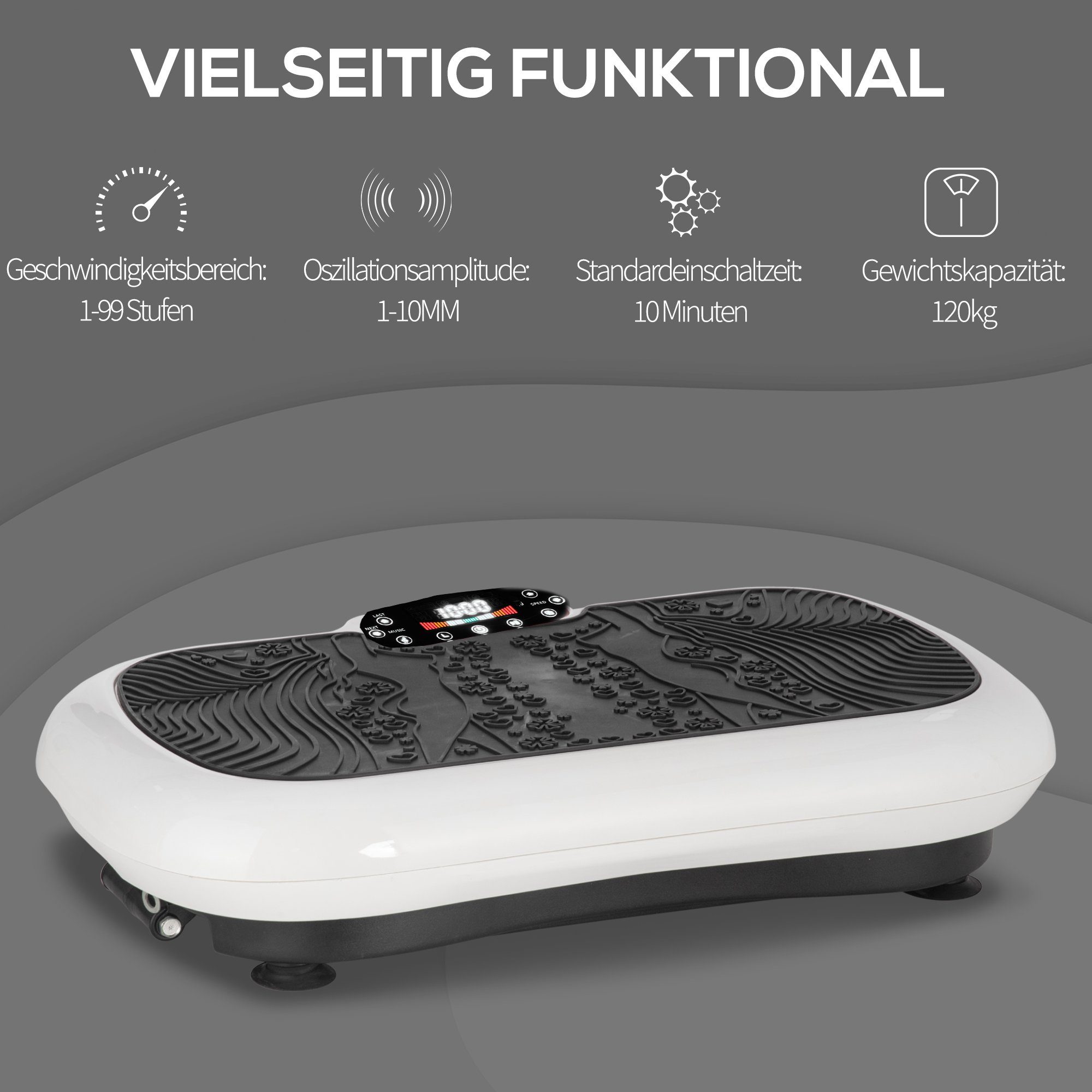 HOMCOM Vibrationsplatte Vibrationsplatte