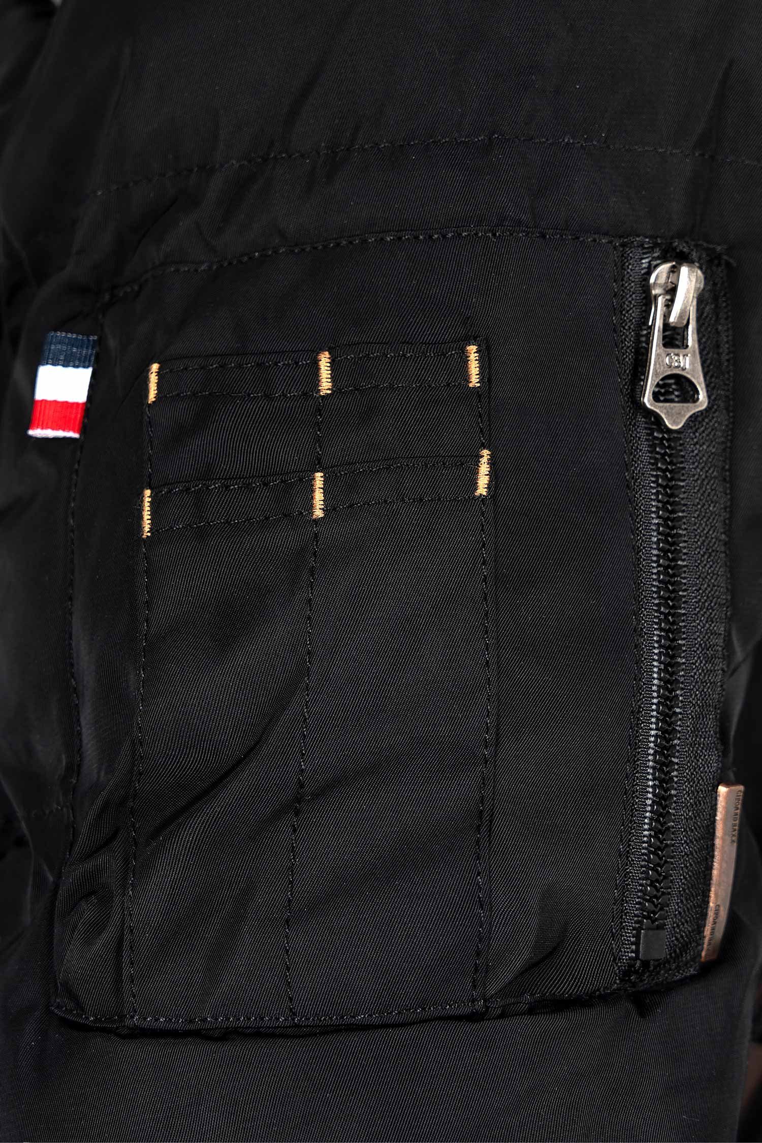 Cipo & Baxx Winterjacke Elegante Jacke BA-CM153 (1-St) mit abnehmbarer Kapuze