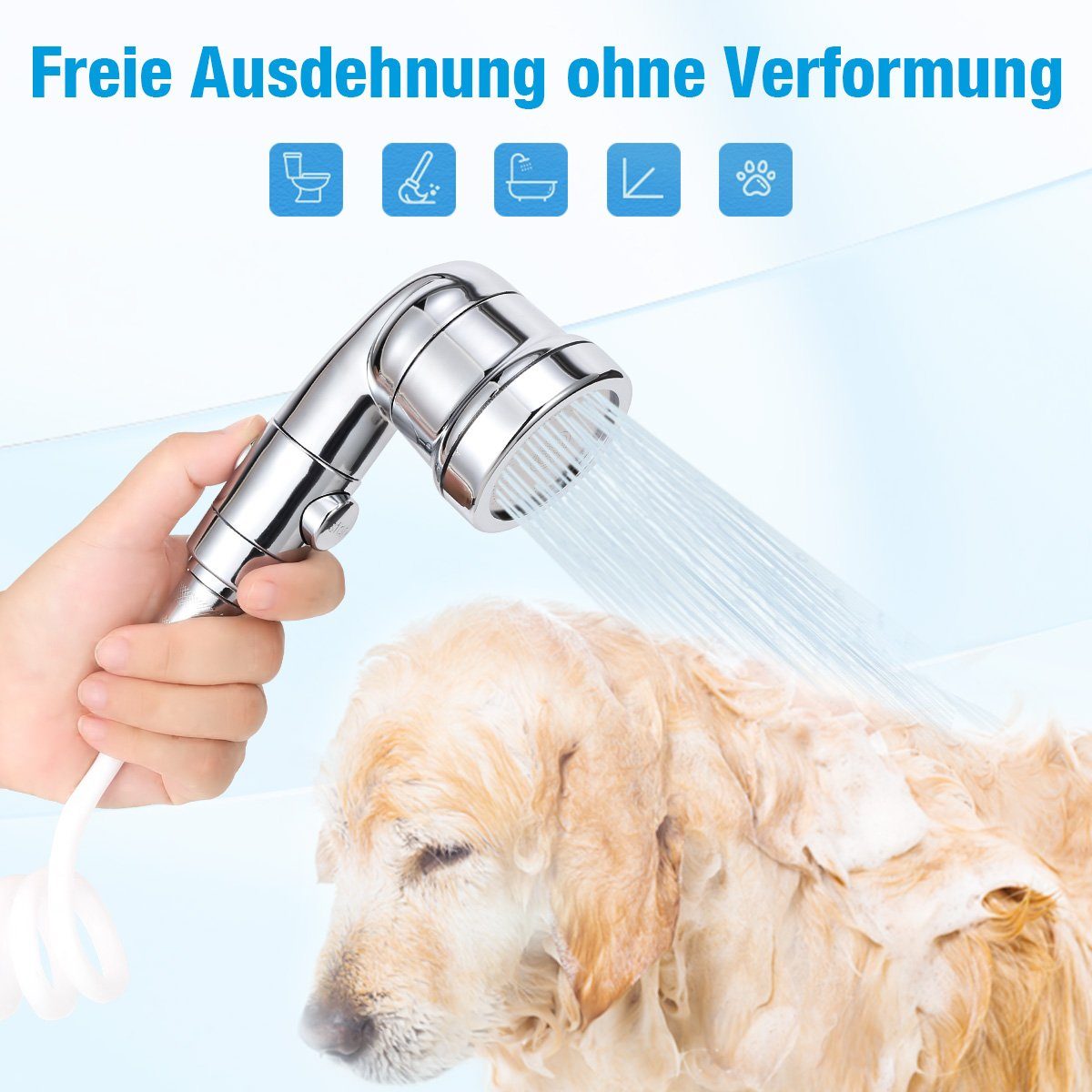 Housmile Bidetarmatur Bidet-Handbrause für Toilette Sprayer Edelstahl Sprüher (1-St) Komplett Bidet Set für WC