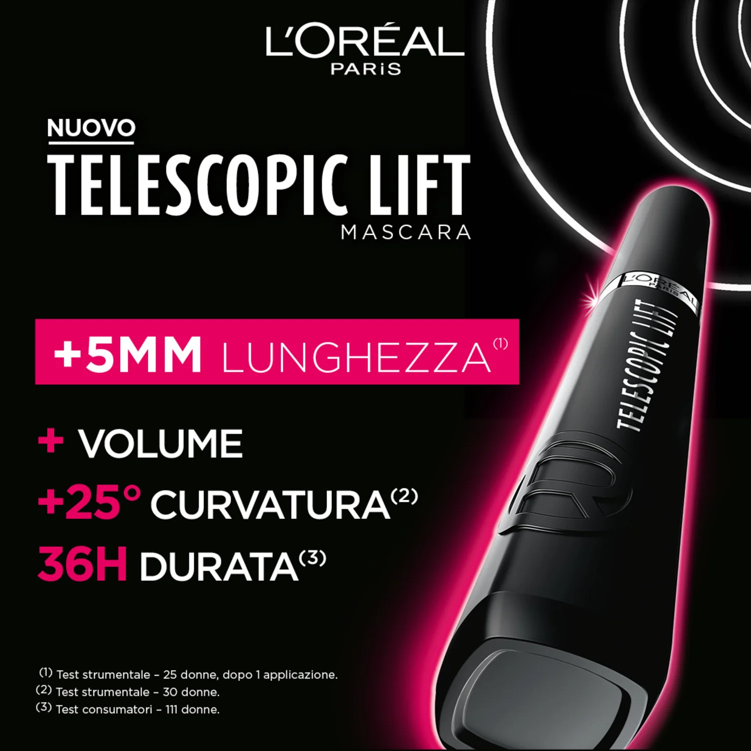 Teleskopska lifting maskara za oči - Maskara