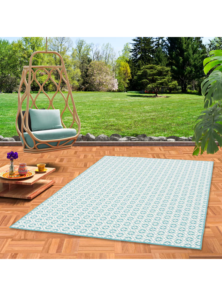 Snapstyle In- und Outdoor Teppich Beidseitig Cape Cod in Türkis günstig kaufen