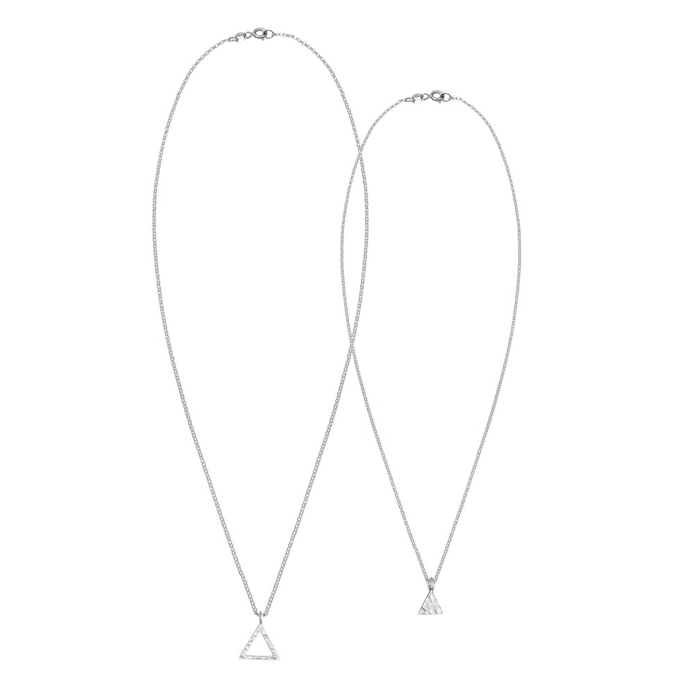 Elli Elli Collier Femmes Partner Collier Pendentif Triangle Geo Minimal en argent ster collier