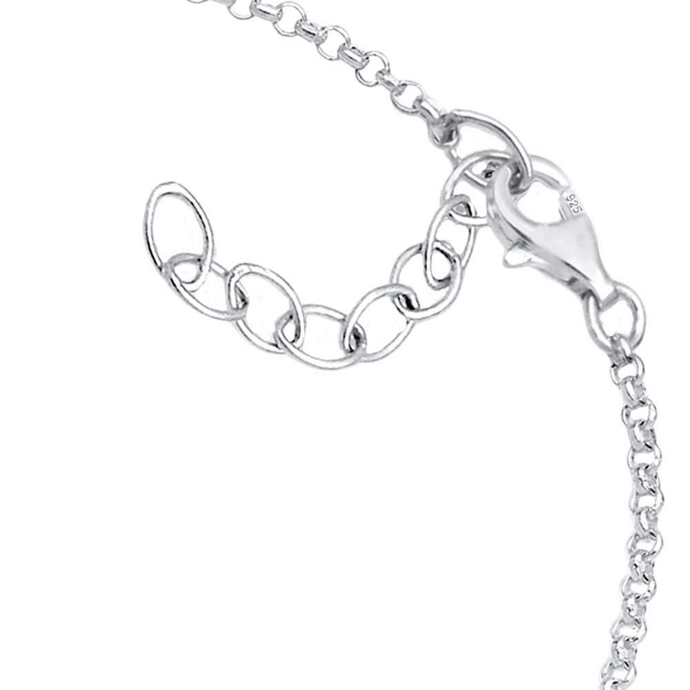 Elli Elli Bracelet de Cheville Symbol Hand der Fatima Kristalle 925 Silber Bijoux
