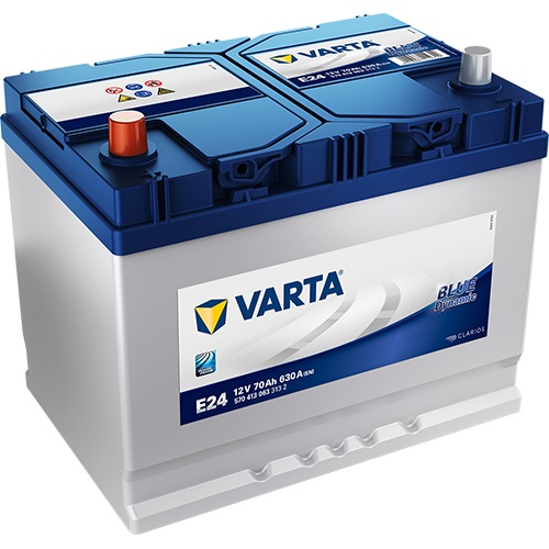 VARTA Blue Dynamic 5704130633132 Autobatterien, E24, 12 V, 70 Ah, 630 A