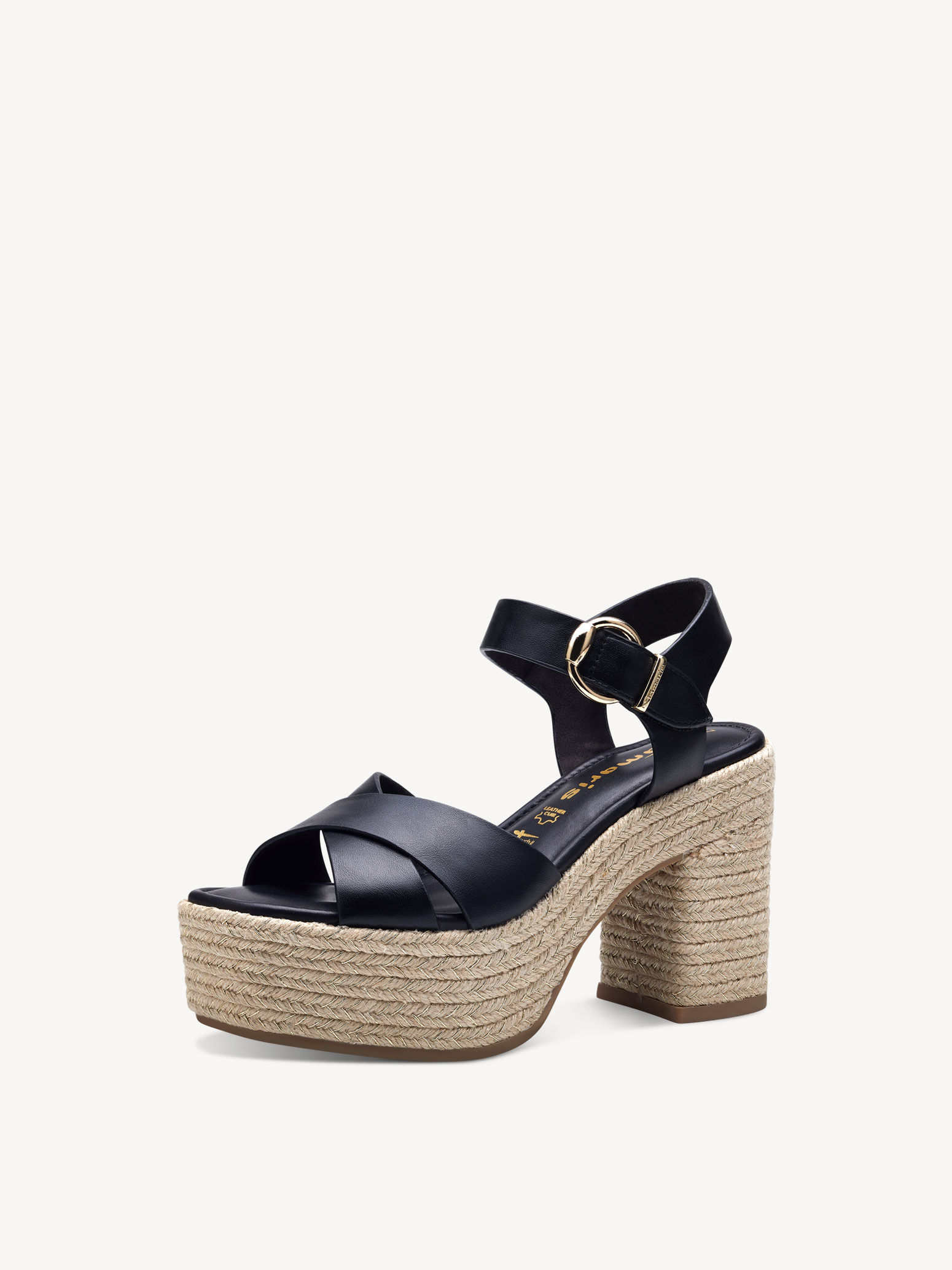Sandale à talon - noir