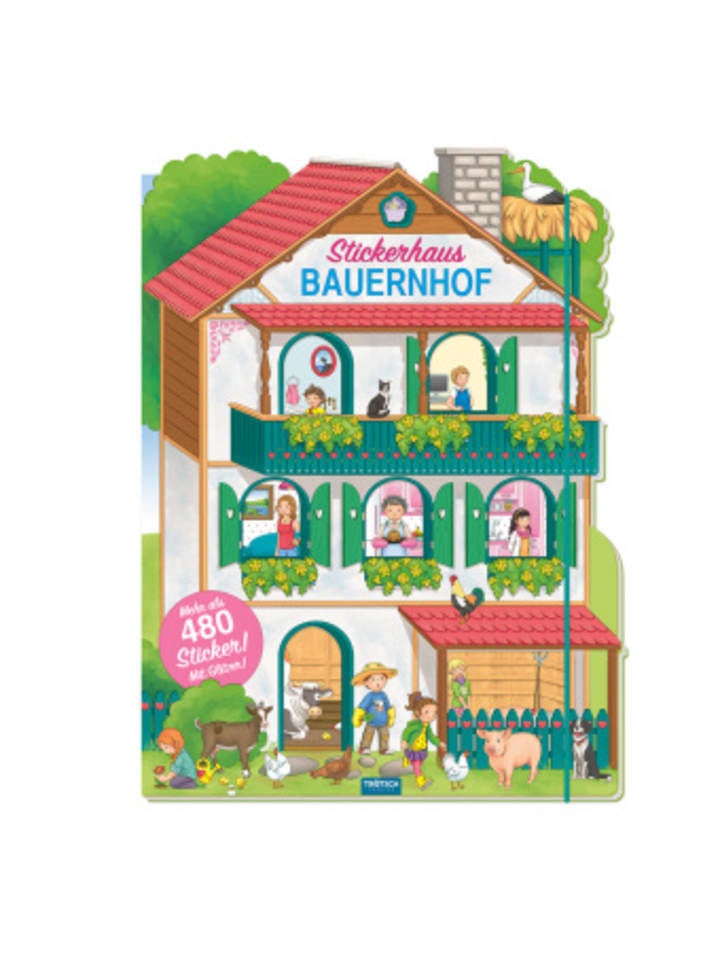 Trötsch Papeterie/PBS - Trötsch Stickerbuch Stickerhaus Bauernhof günstig kaufen onesize