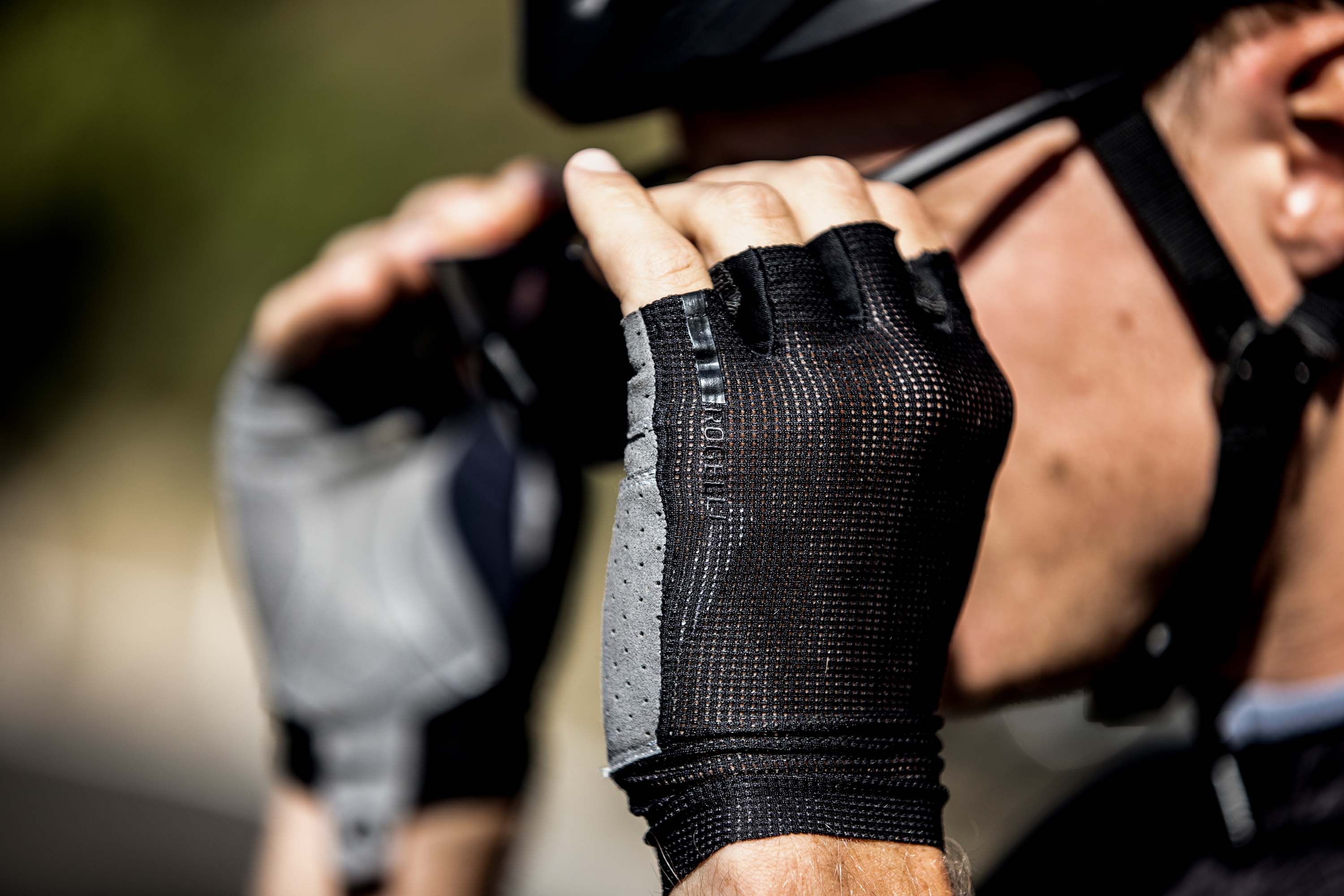 Rogelli Alpha Schwarz Herren Fahrradhandschuhe