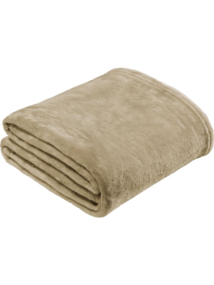 REDBEST Fleece, Microfaser Wohndecke Amarillo in beige günstig kaufen