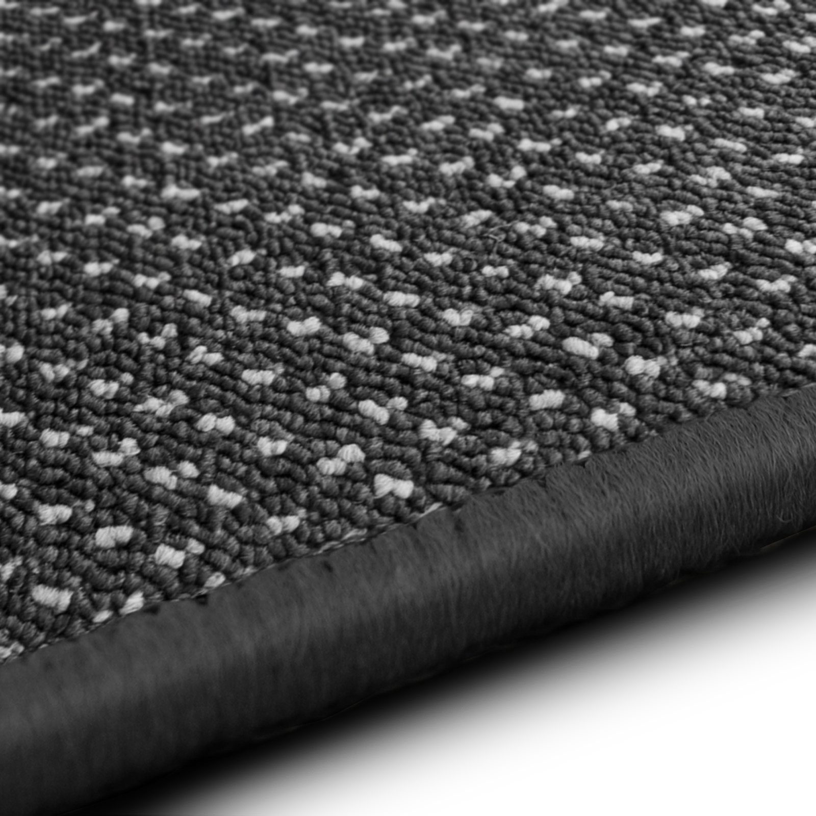 Bettumrandung Ponto Anthrazit, 3 Größen, Bettvorleger Floordirekt, Höhe 6.5 mm, (3-tlg)