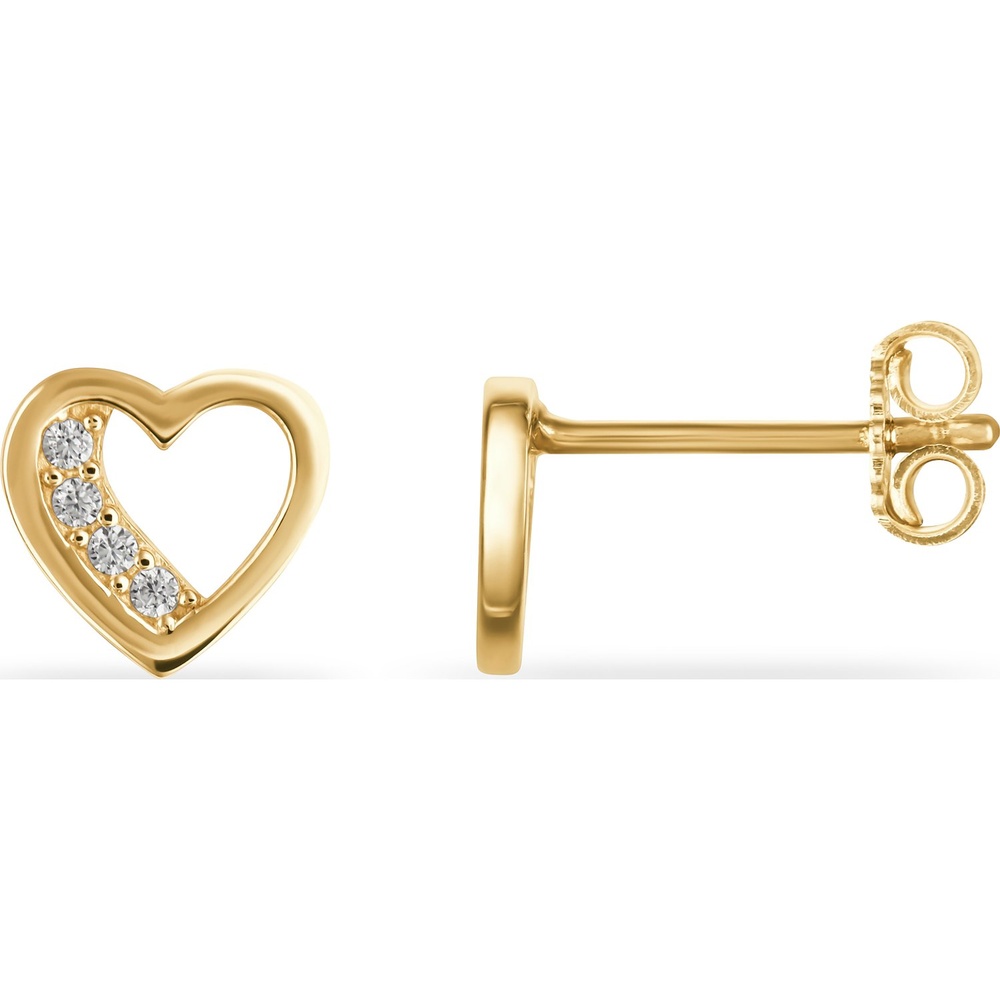 FAVS Boucles d'oreilles à fermoir à poussette 585 Or jaune Boucles d'oreilles