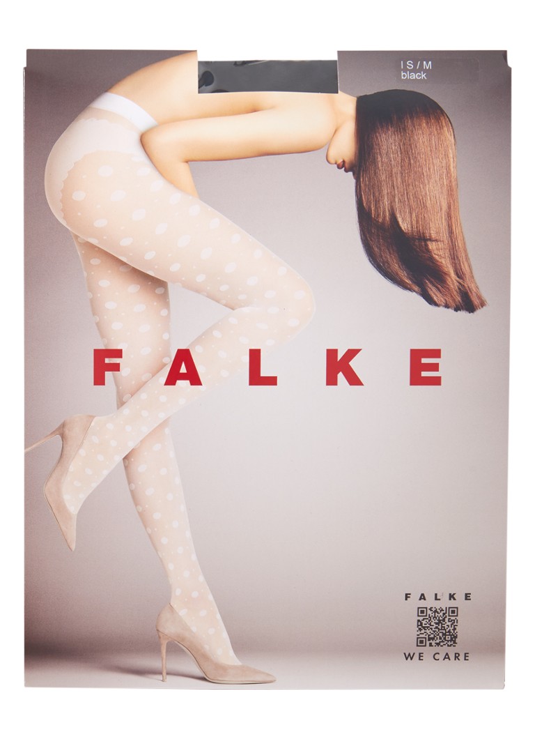 Falke Snow Dot harisnyanadrág 25 denes fekete színben