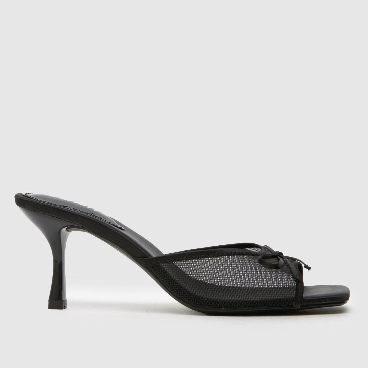 Schuh Selena Mule magassarkú fekete színben