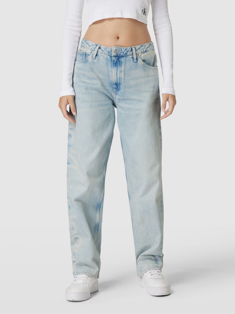 Straight Leg Jeans im 5-Pocket-Design Modell '90 S STRAIGHT' in hellblau