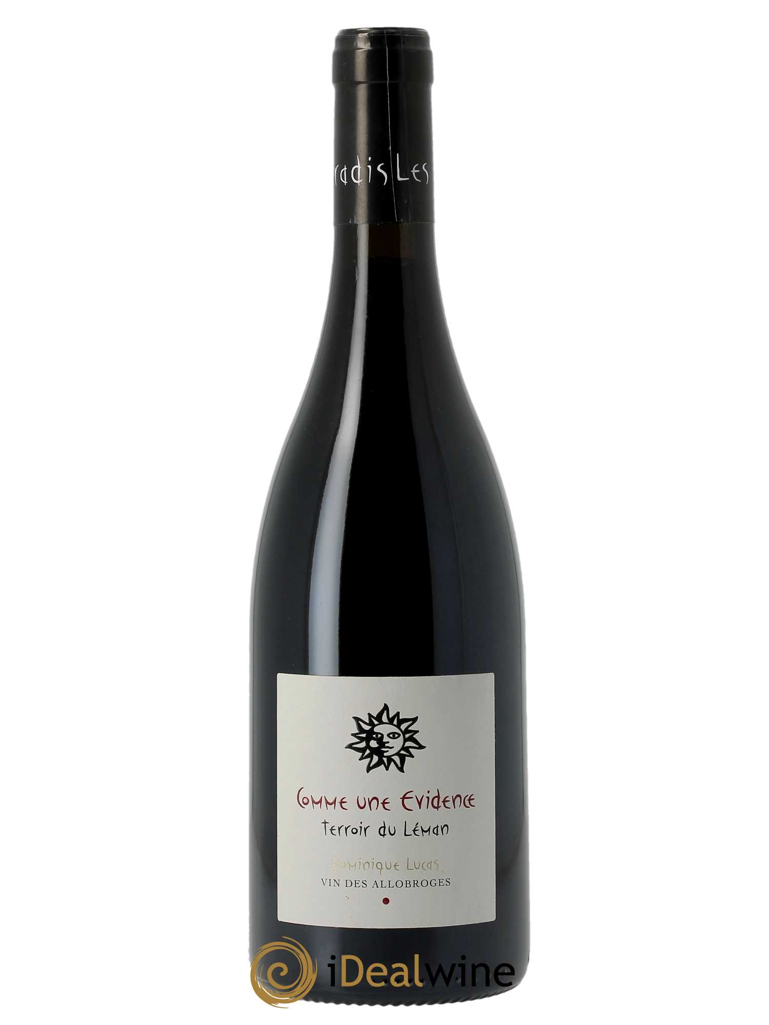 IGP Vin des Allobroges Comme une évidence Les Vignes de Paradis  2020 - Lot de 1 Bouteille