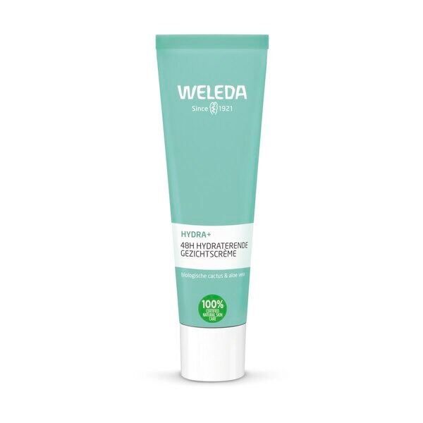 Creme facial hidratante Weleda Hydra 48H 30ml - pele seca e normal