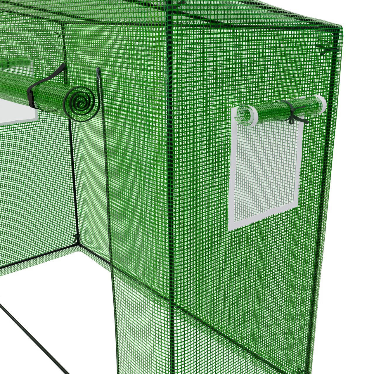 TroniTechnik GARMIO® Foliengewächshaus CUTRO, Tomatenzelt, winterfest, 2x0,77x1,69m, Frühbeet, Pflanzenhaus