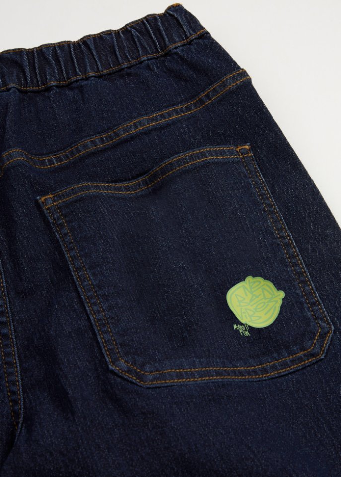 Jungen Jeans mit Applikation, Tapered Fit