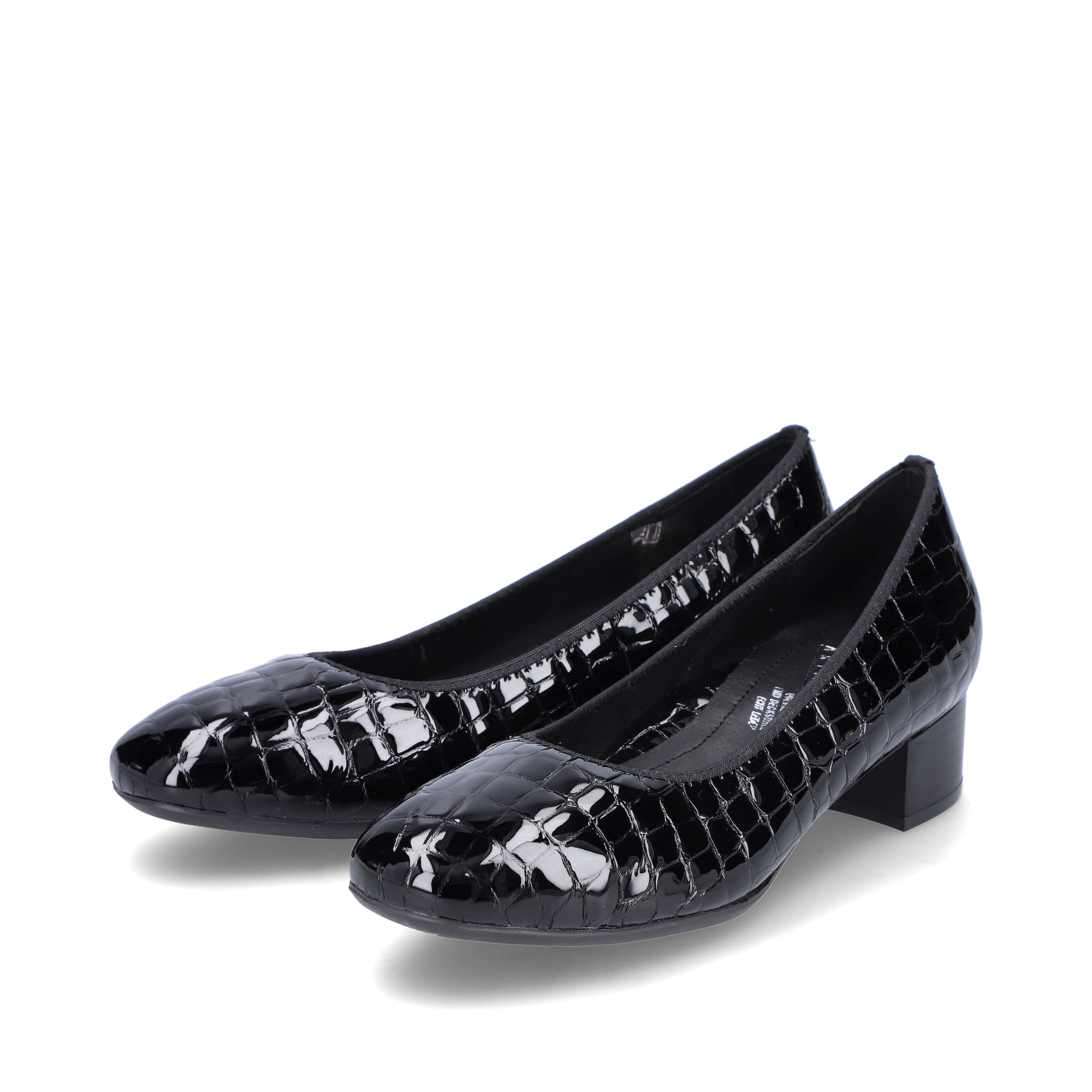 Rieker Damen Pumps glanzschwarz