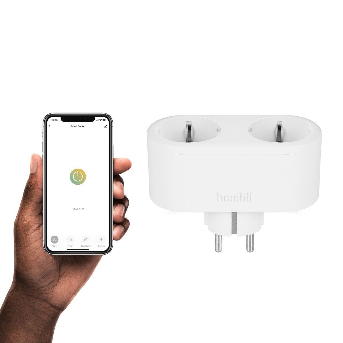 Hombli smarte zweifach Steckdose Smart-Home-Zubehör