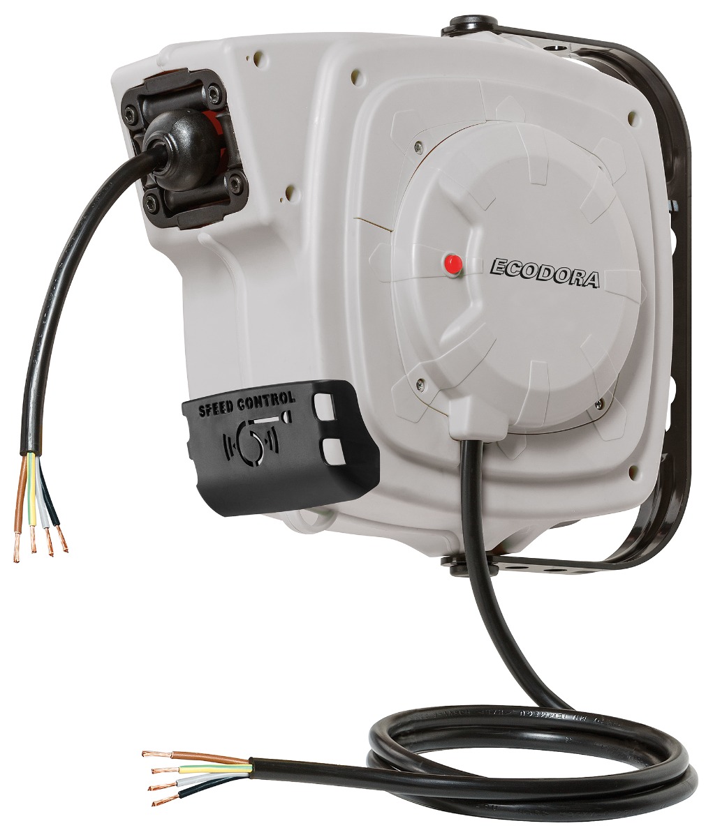 Ecodora 0E5515F Zidni kolut 9+1M Električni kabel 3G X 2.5 H05 s kontrolom brzine (bez utikača)