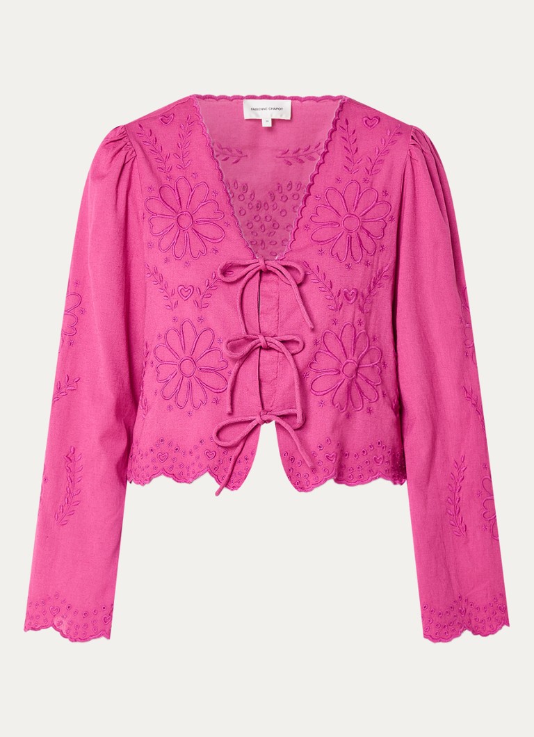 Fabienne Chapot Sterre top in organic cotton blend with embroidery