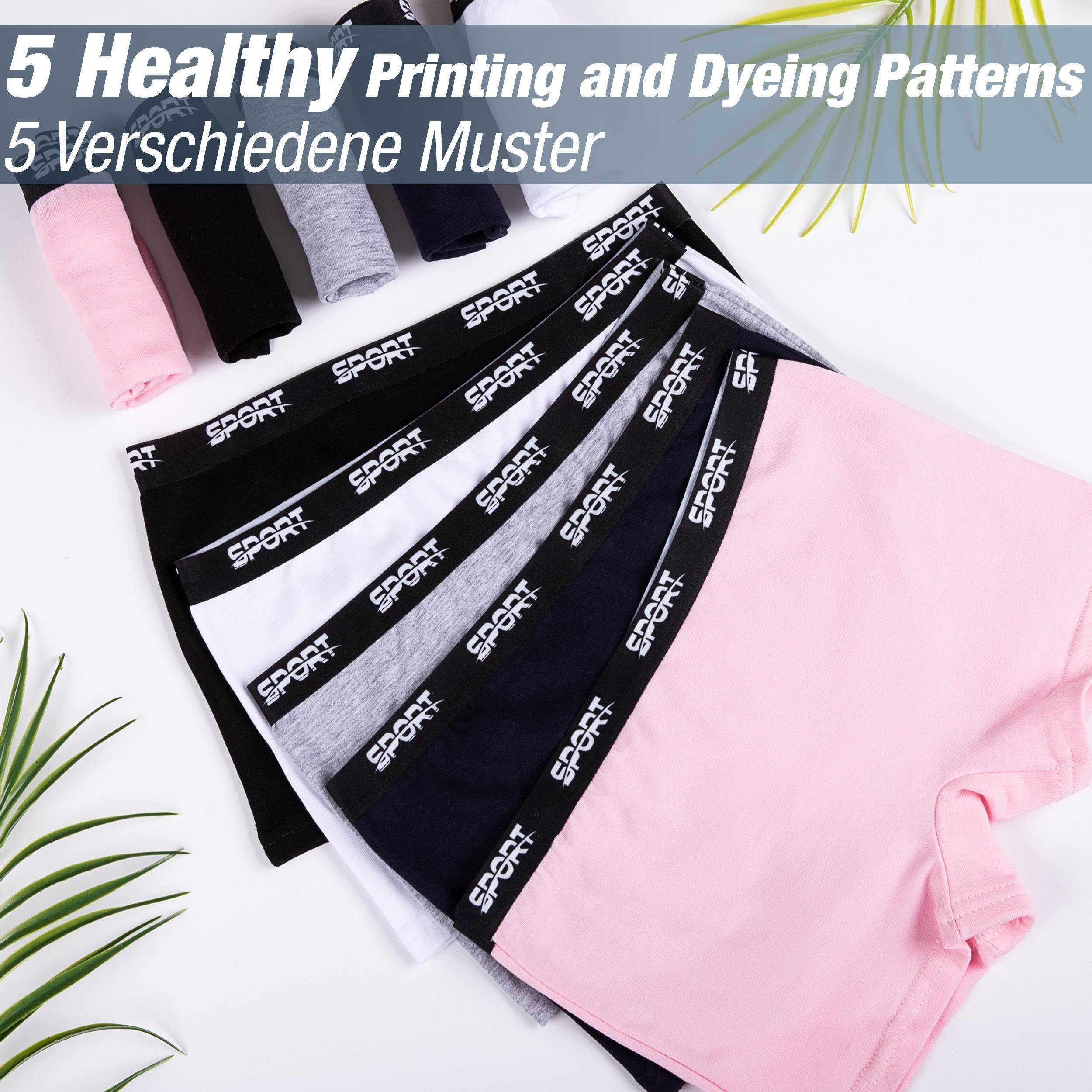 LOREZA Panty 10 Mädchen Pantys Unterwäsche Baumwolle - Sport Gummiband (Spar-Packung, 10-St)