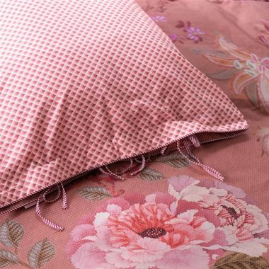 Bettwäsche Tokyo Bouquet Pink, PiP Studio, Perkal, 2 teilig, Lilien, Dahlien, Punkte