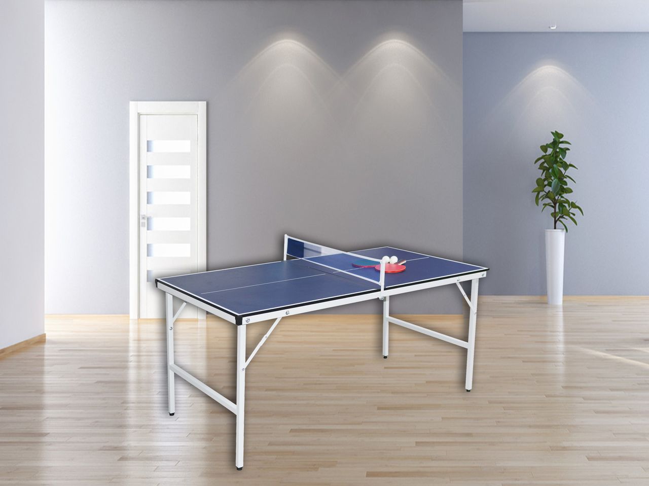 Toyrex Tischtennisplatte inkl. 2 Schläger & 3 Bälle faltbar