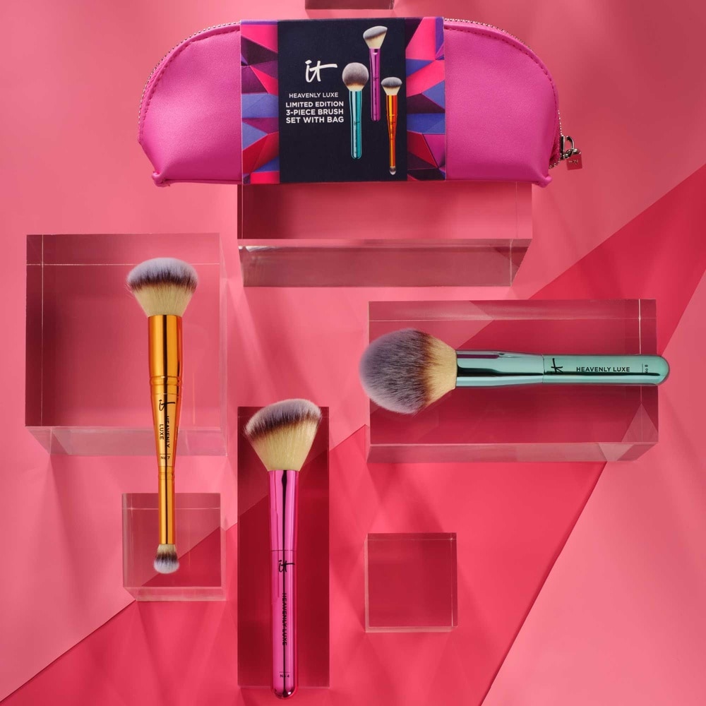 It Cosmetics Heavenly Luxe Coffret Pinceaux Maquillage + Trousse