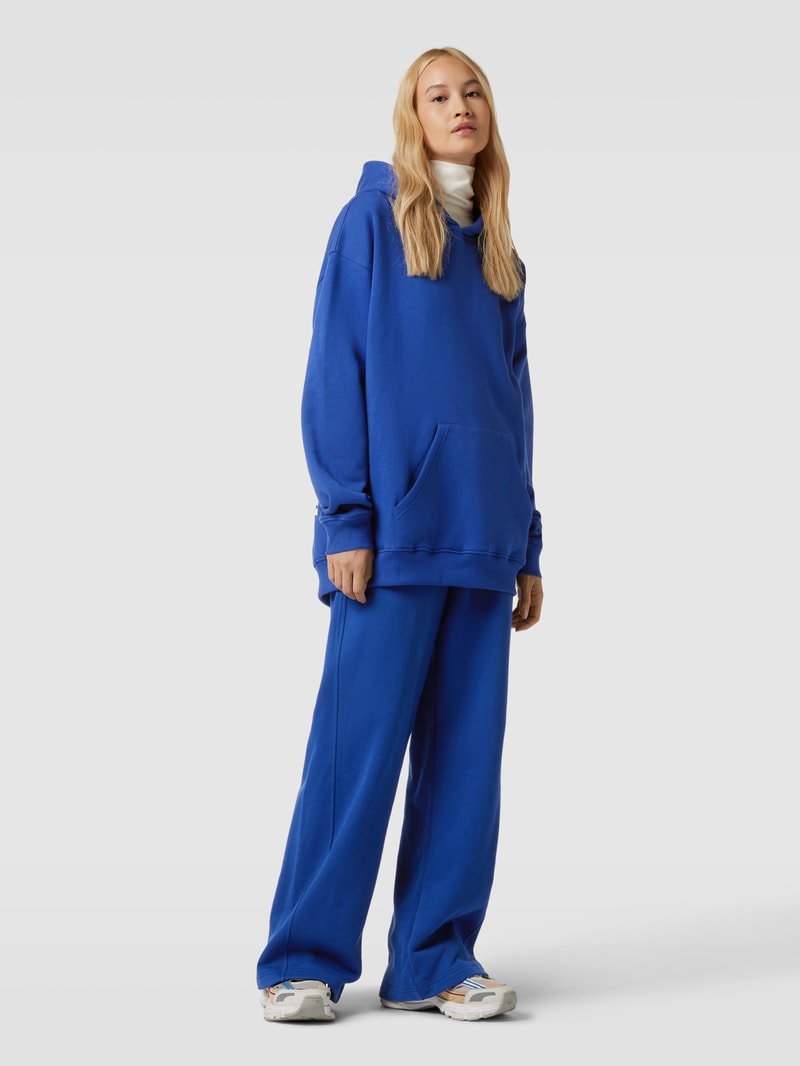 Oversized Hoodie mit Kapuze in royalblau