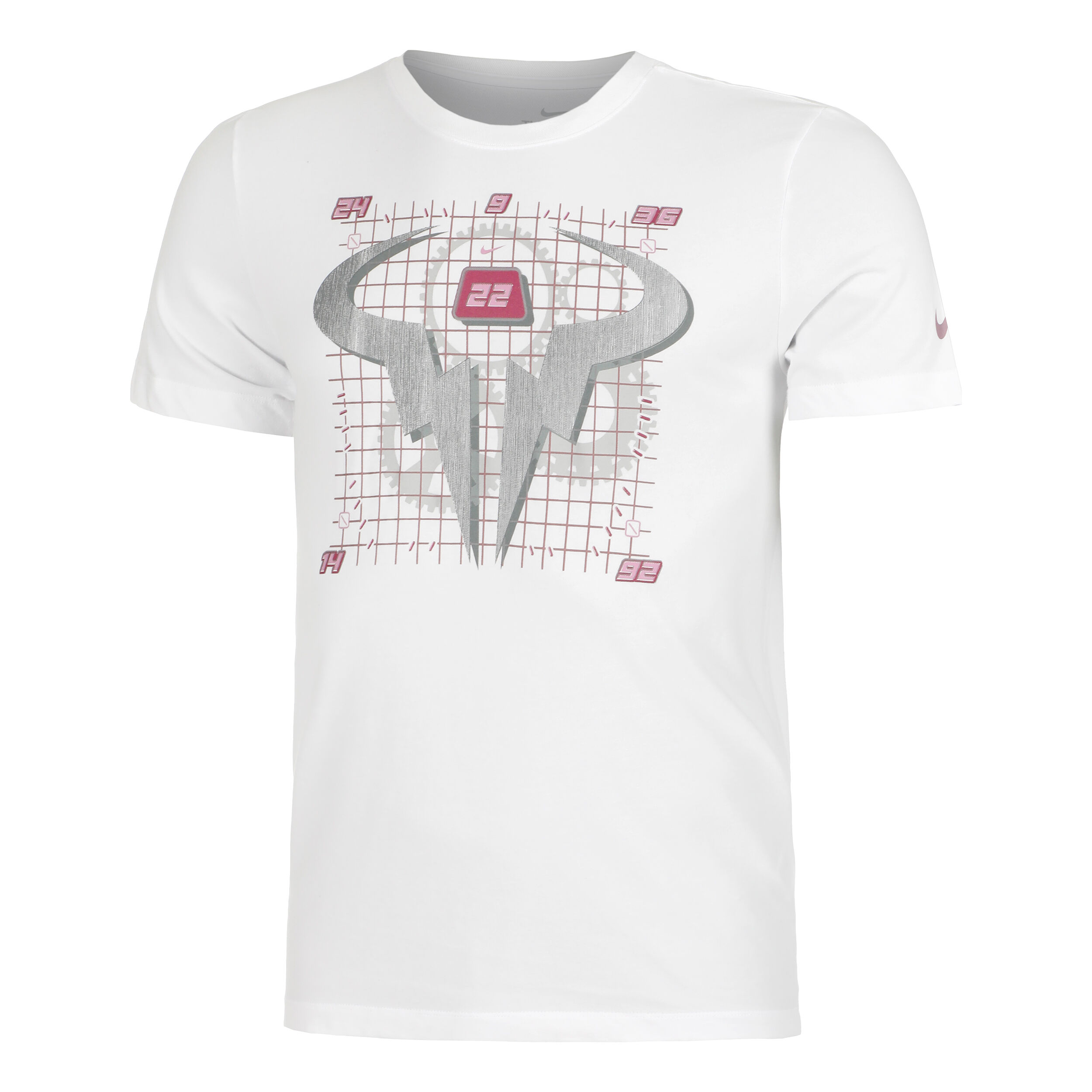 Dri-Fit Rafa OC T-Shirt Herren - Weiß, Mehrfarbig