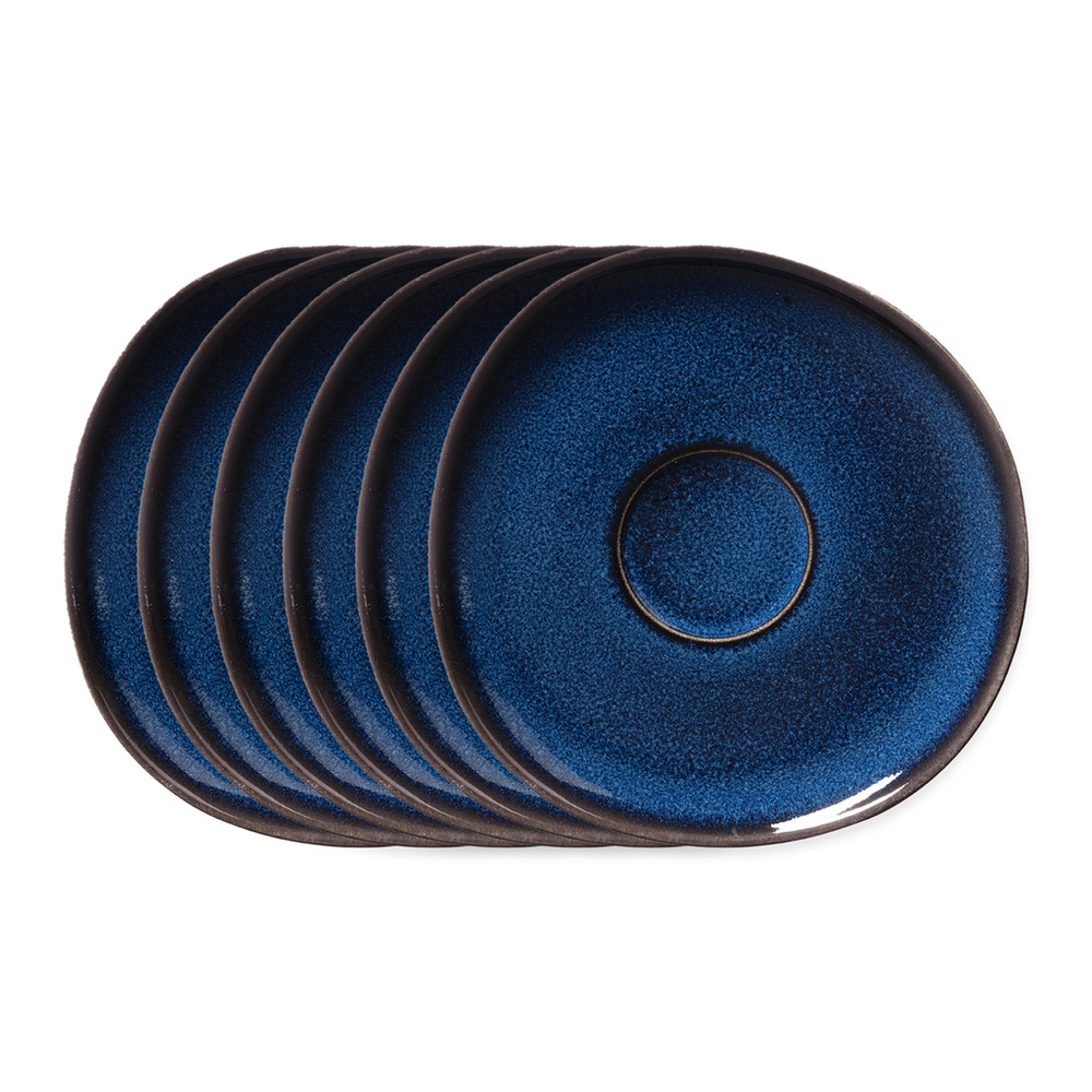 like. by Villeroy & Boch Sous-tasse à café 6 pièces Lave bleu Tasse