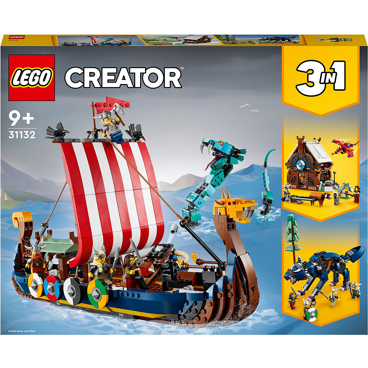 LEGO® Creator 31132 Wikingerschiff mit Midgardschlange