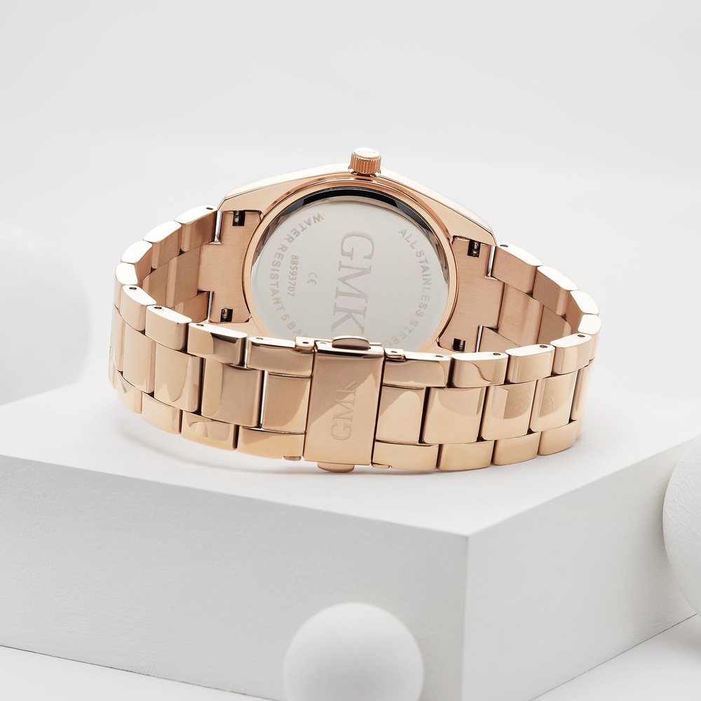 GMK Collection Montre pour femme Acier inoxydable, Acier inoxydable Montre