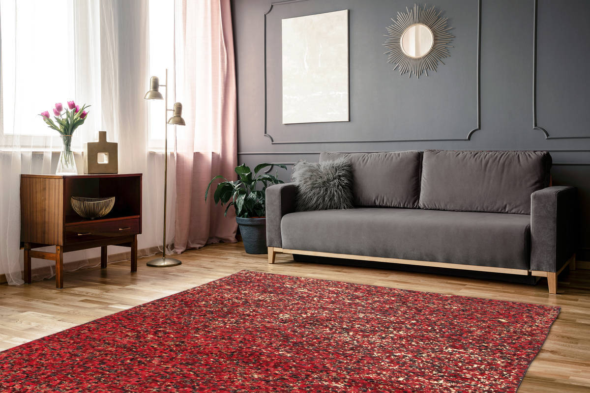 Arte Espina Teppich Rot / Gold 80cm x 150cm