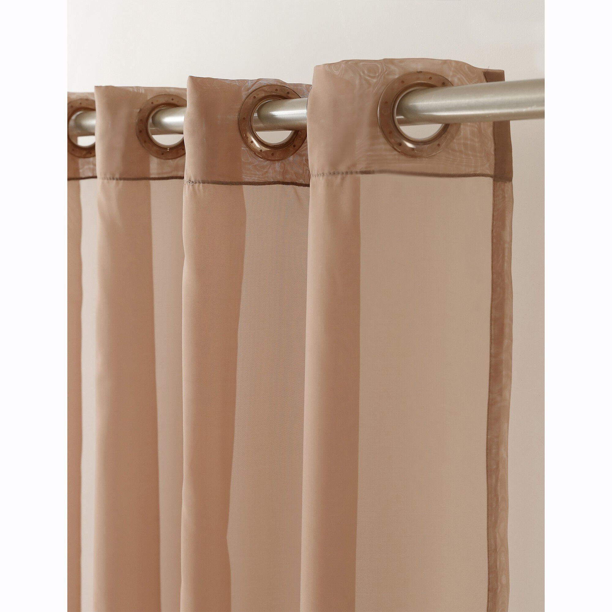 Panneau voile uni finition œillets