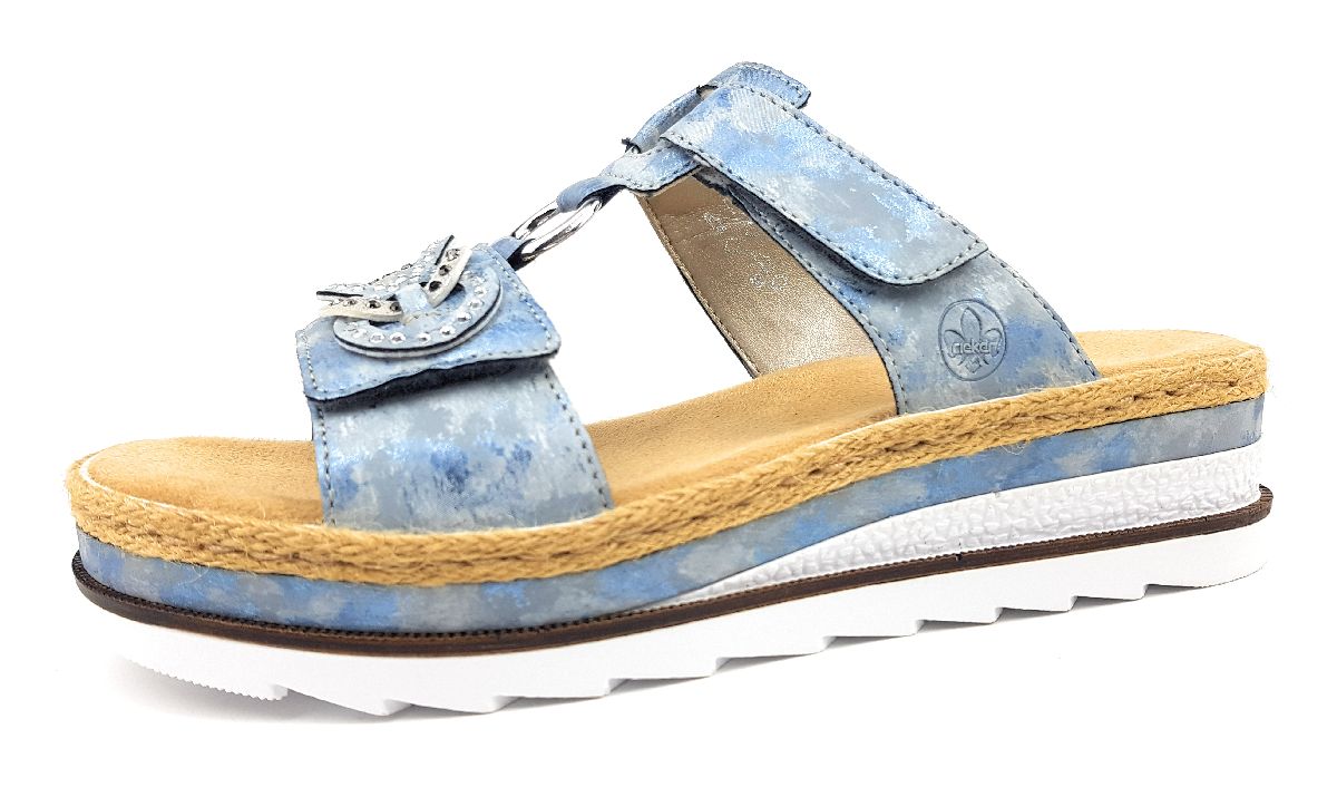 Rieker Dipinto V7986-12 Blau 12 Heaven/ Fog-Silver