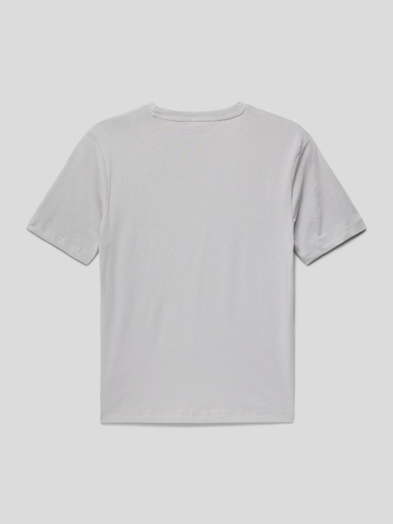 T-Shirt mit Motiv-Print in hellgrau