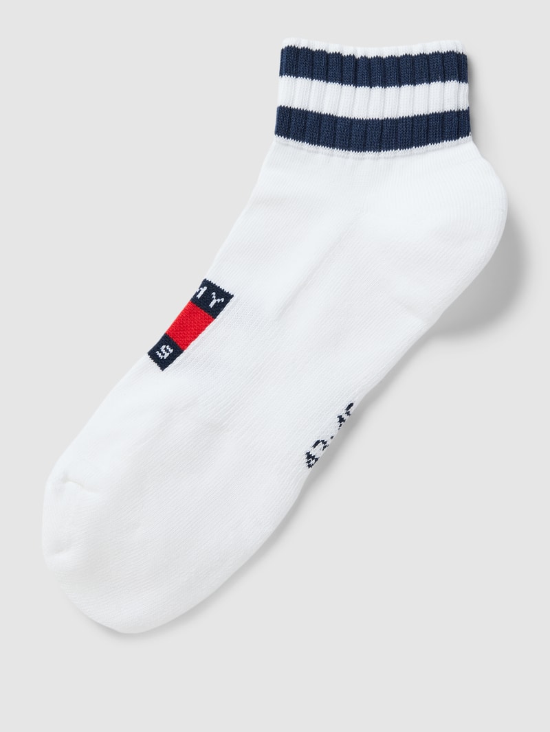 Socken mit Logo-Stitching Modell 'QUARTER' in weiß