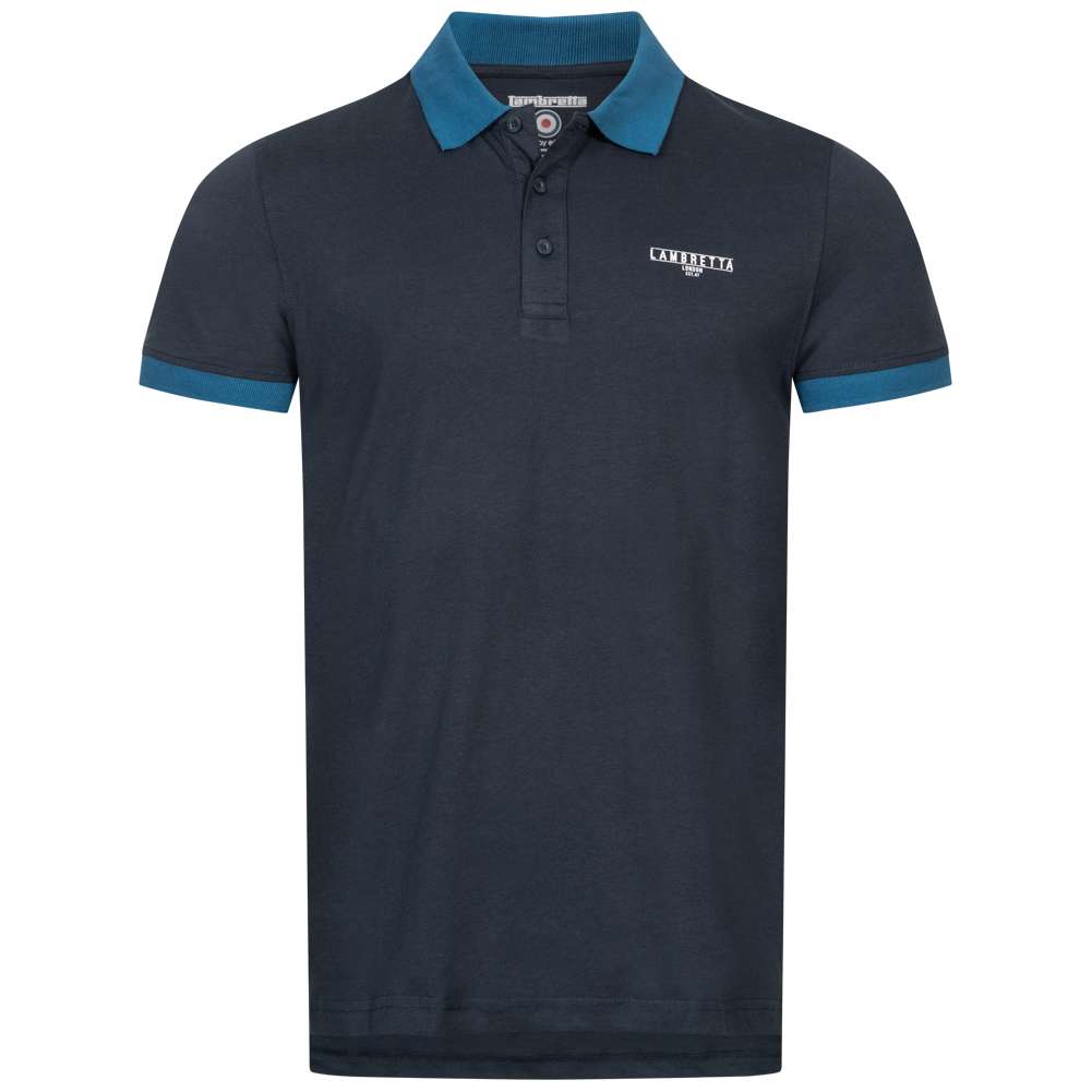 Lambretta Original Herren Polo-Shirt SS1026-NAVY