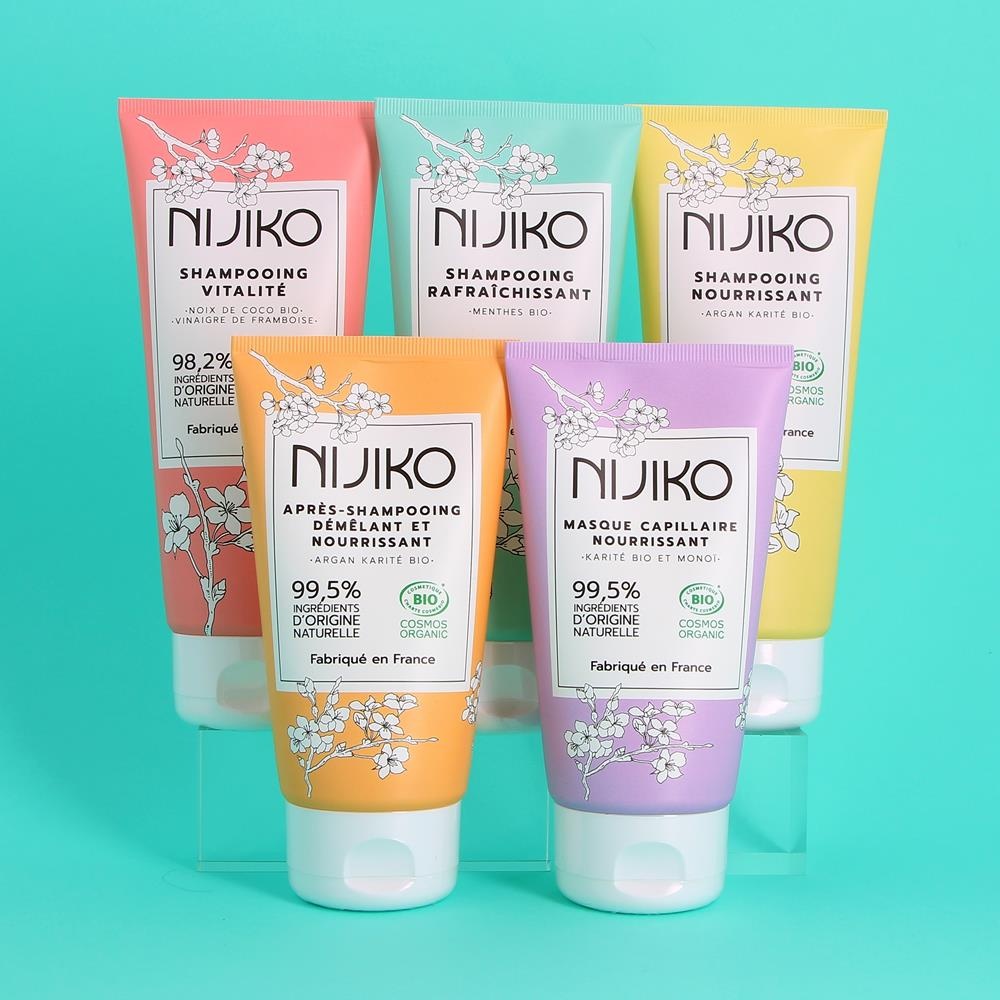 nijiko Masque Cheveux Bio Nourrissant - Monoï Karité Soin et démélant