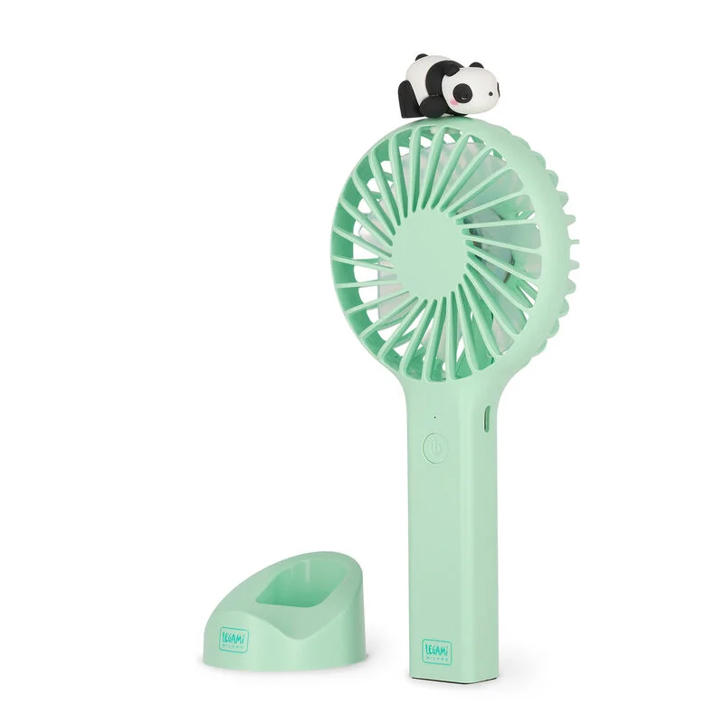 Ventilador portátil e recarregável com suporte - Mini ventilador