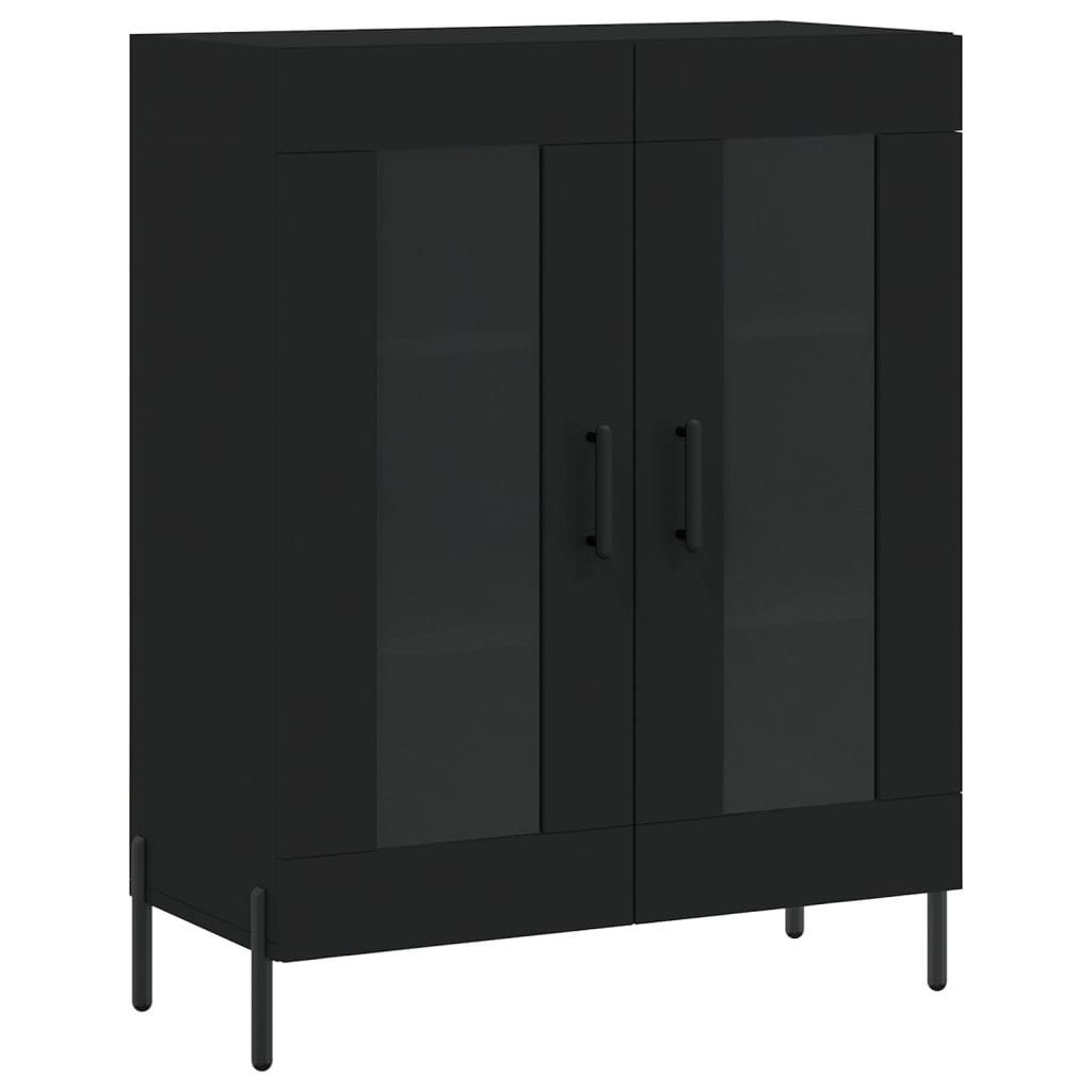 vidaXL Sideboard Sideboard Schwarz 69,5x34x90 cm Holzwerkstoff (1 St)