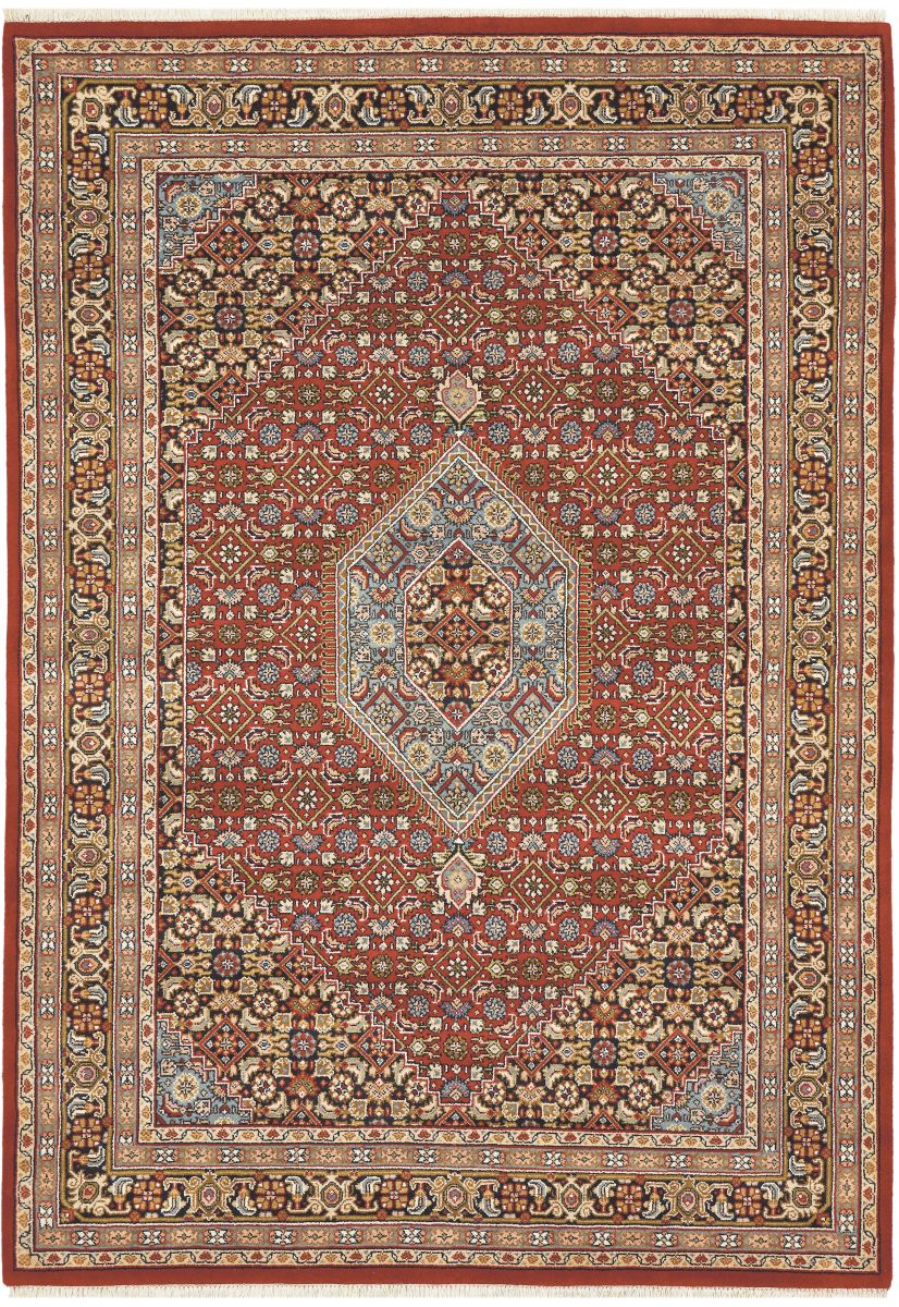 Teppich aus Indien Benaras Bidjar 50 rot 40 x 60 cm