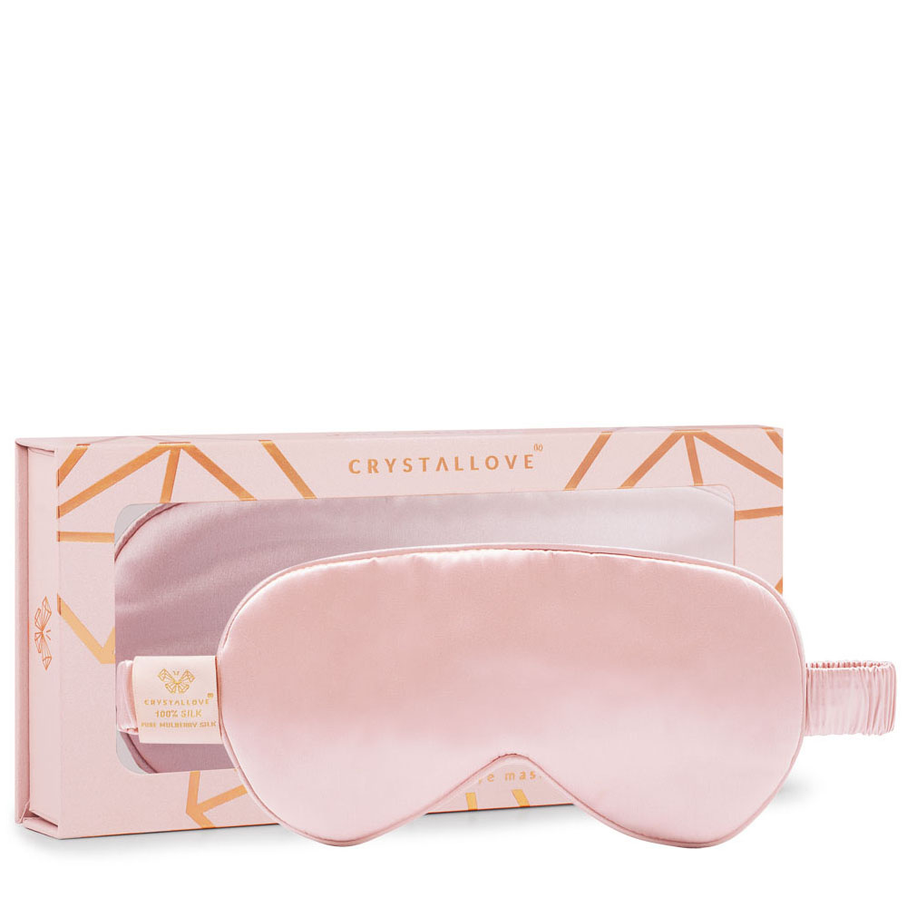 crystallove CRYSTALLOVE Silk eye mask - rose